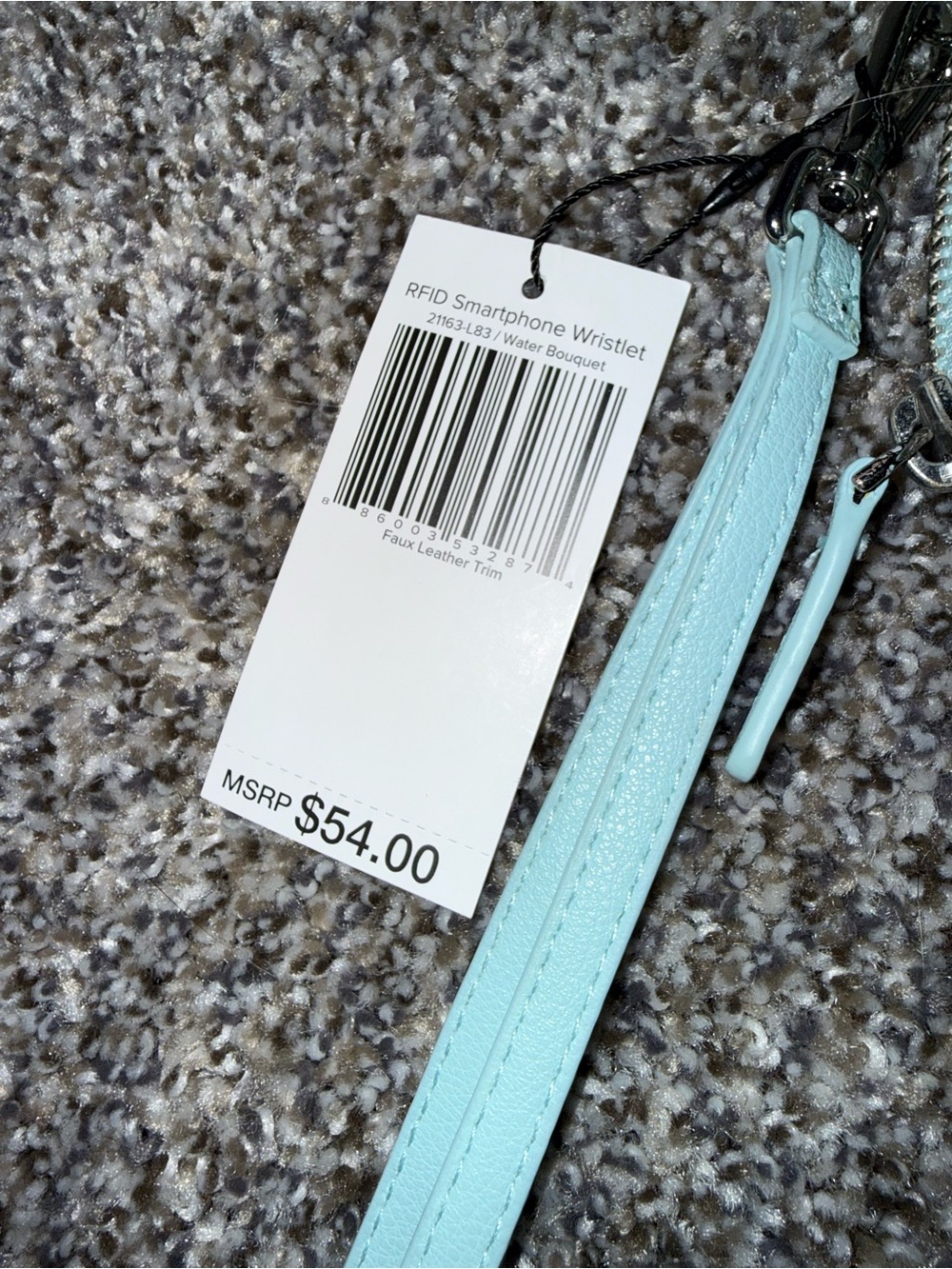 Vera Bradley blue floral wallet wristlet NWT - Picture 2 of 8